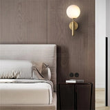 Nordic Brass Glass Globe Wall Sconce