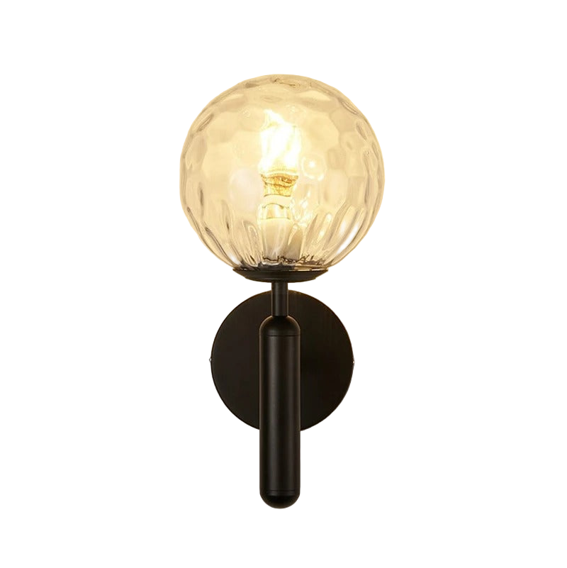 Nordic Brass Glass Globe Wall Sconce