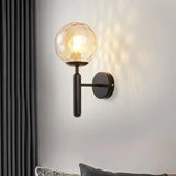Nordic Brass Glass Globe Wall Sconce