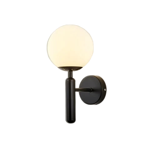 Nordic Brass Glass Globe Wall Sconce