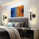 Nordic Brass Glass Globe Wall Sconce