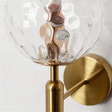 Nordic Brass Glass Globe Wall Sconce