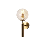 Nordic Brass Glass Globe Wall Sconce