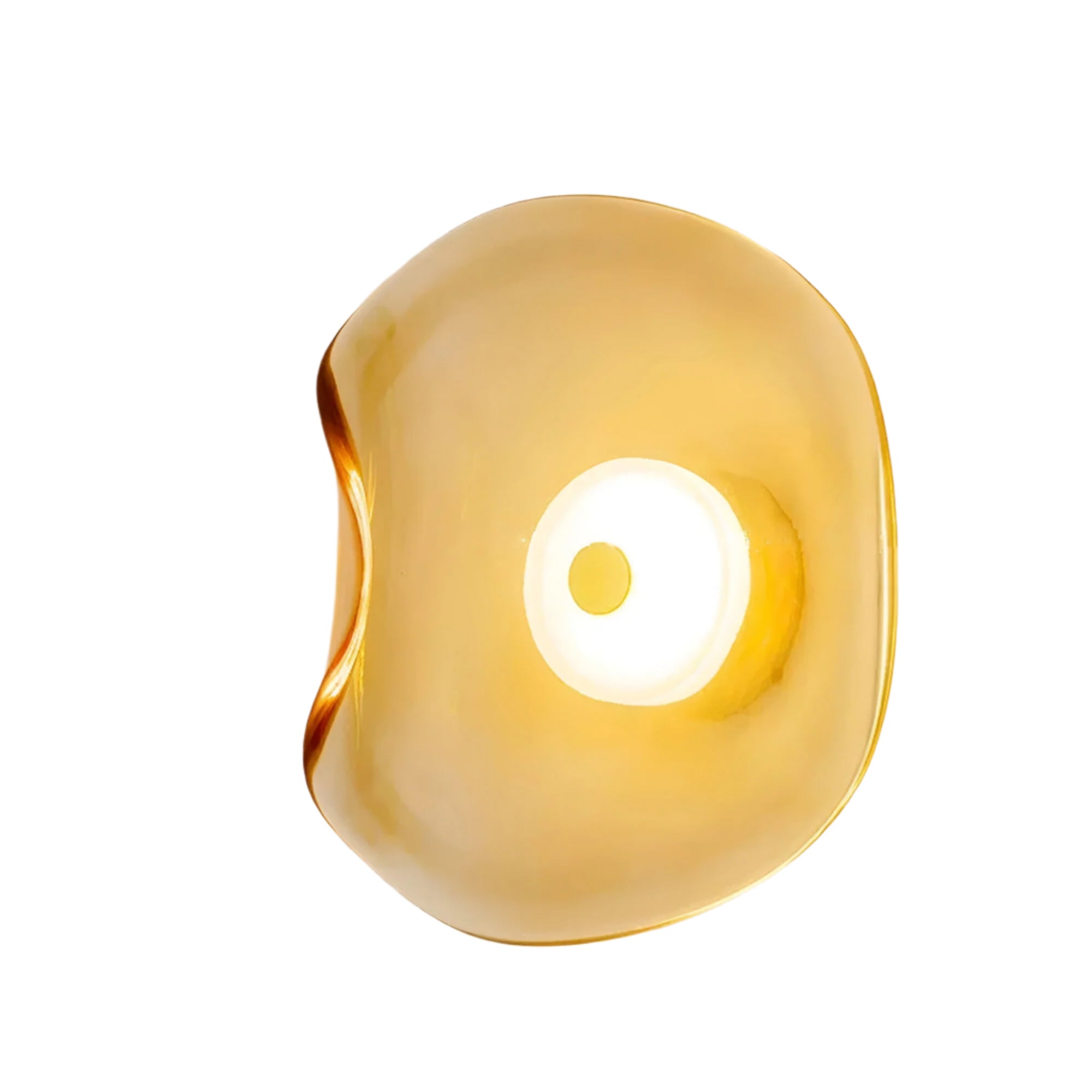 Nordic Curved Glass LED Wall Sconce