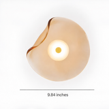 Nordic Curved Glass LED Wall Sconce