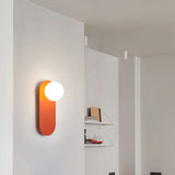 Nordic Glass Globe Wall Light with Iron