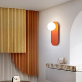 Nordic Glass Globe Wall Light with Iron