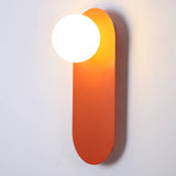 Nordic Glass Globe Wall Light with Iron