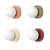 Nordic Glass Globe Wall Sconce with LED