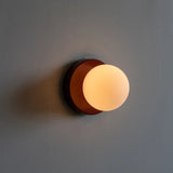 Nordic Glass Globe Wall Sconce with LED