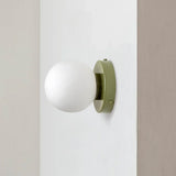 Nordic Glass Globe Wall Sconce with LED