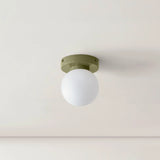Nordic Glass Globe Wall Sconce with LED