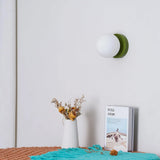 Nordic Glass Globe Wall Sconce with LED