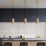 Nordic Iron Column Pendant Light LED