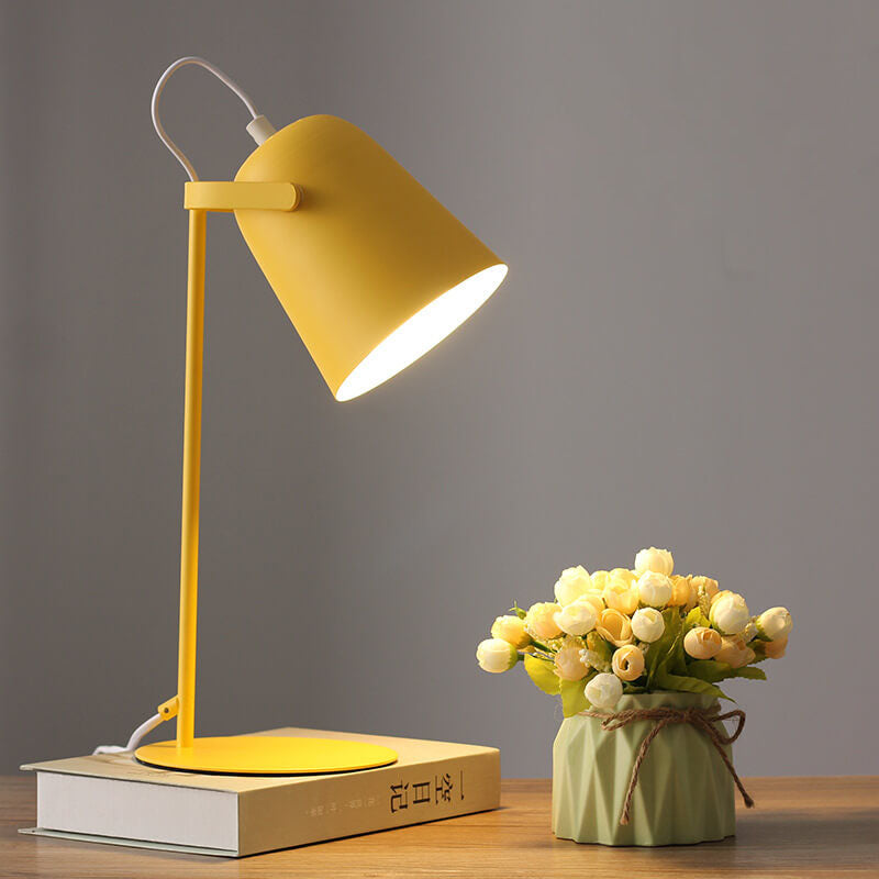 Nordic Metal Cone Table Lamp with LED