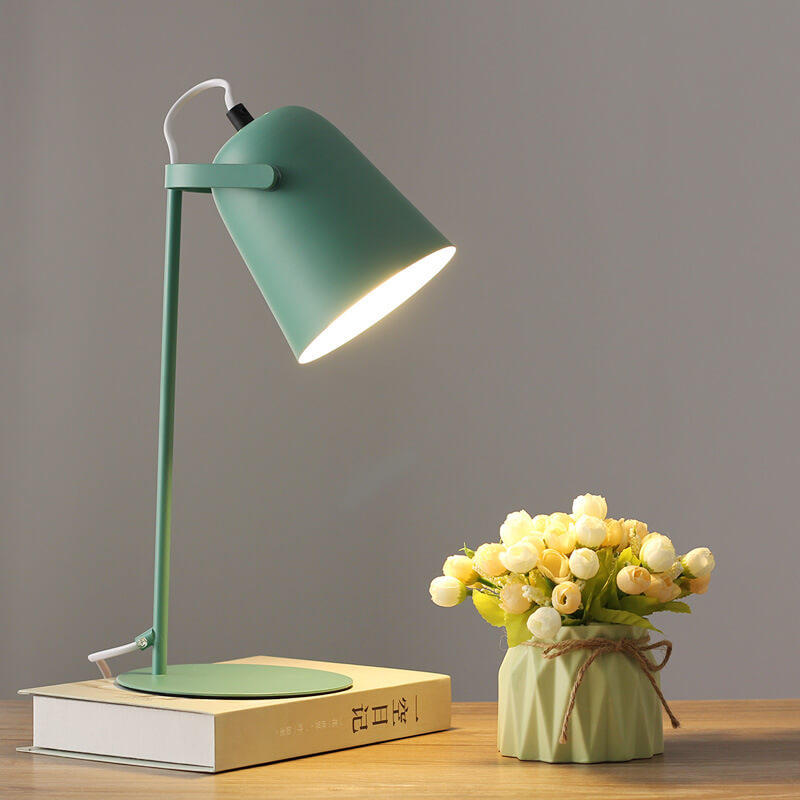 Nordic Metal Cone Table Lamp with LED