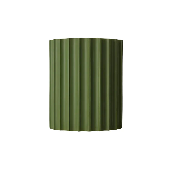 Nordic Resin Ribbed Wall Sconce with LED Lamp