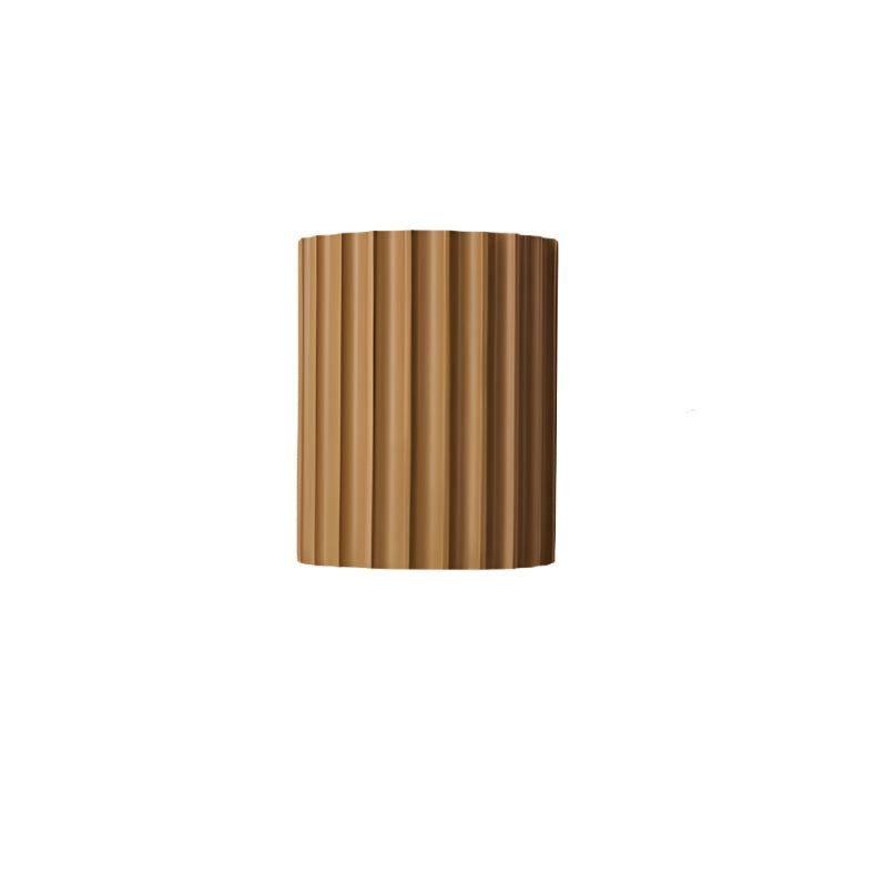 Nordic Resin Ribbed Wall Sconce with LED Lamp