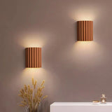 Nordic Resin Ribbed Wall Sconce with LED Lamp