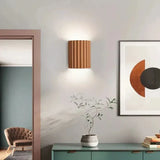 Nordic Resin Ribbed Wall Sconce with LED Lamp