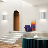 Nordic Resin Ribbed Wall Sconce with LED Lamp