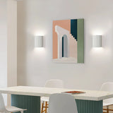 Nordic Resin Ribbed Wall Sconce with LED Lamp