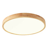 Nordic Solid Wood Ultra Thin LED Ceiling