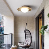 Nordic Travertine Round LED Ceiling Light