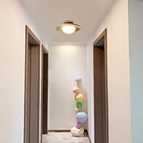 Nordic Travertine Round LED Ceiling Light