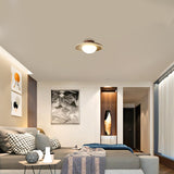 Nordic Travertine Round LED Ceiling Light