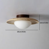Nordic Travertine Round LED Ceiling Light