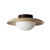 Nordic Travertine Round LED Ceiling Light