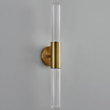 Nordic Water Ripple Glass Brass Wall Sconce