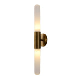 Nordic Water Ripple Glass Brass Wall Sconce