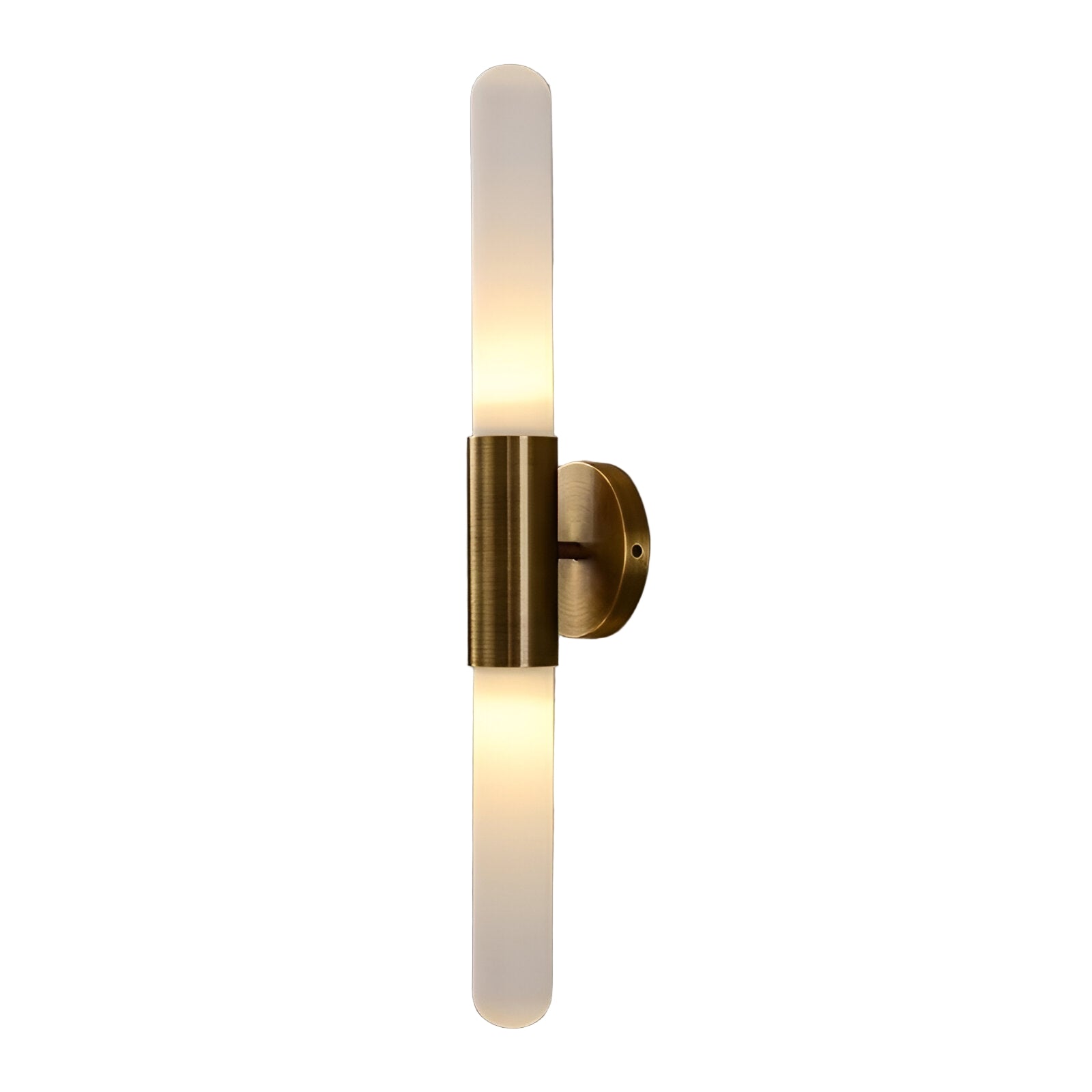 Nordic Water Ripple Glass Brass Wall Sconce