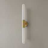 Nordic Water Ripple Glass Brass Wall Sconce