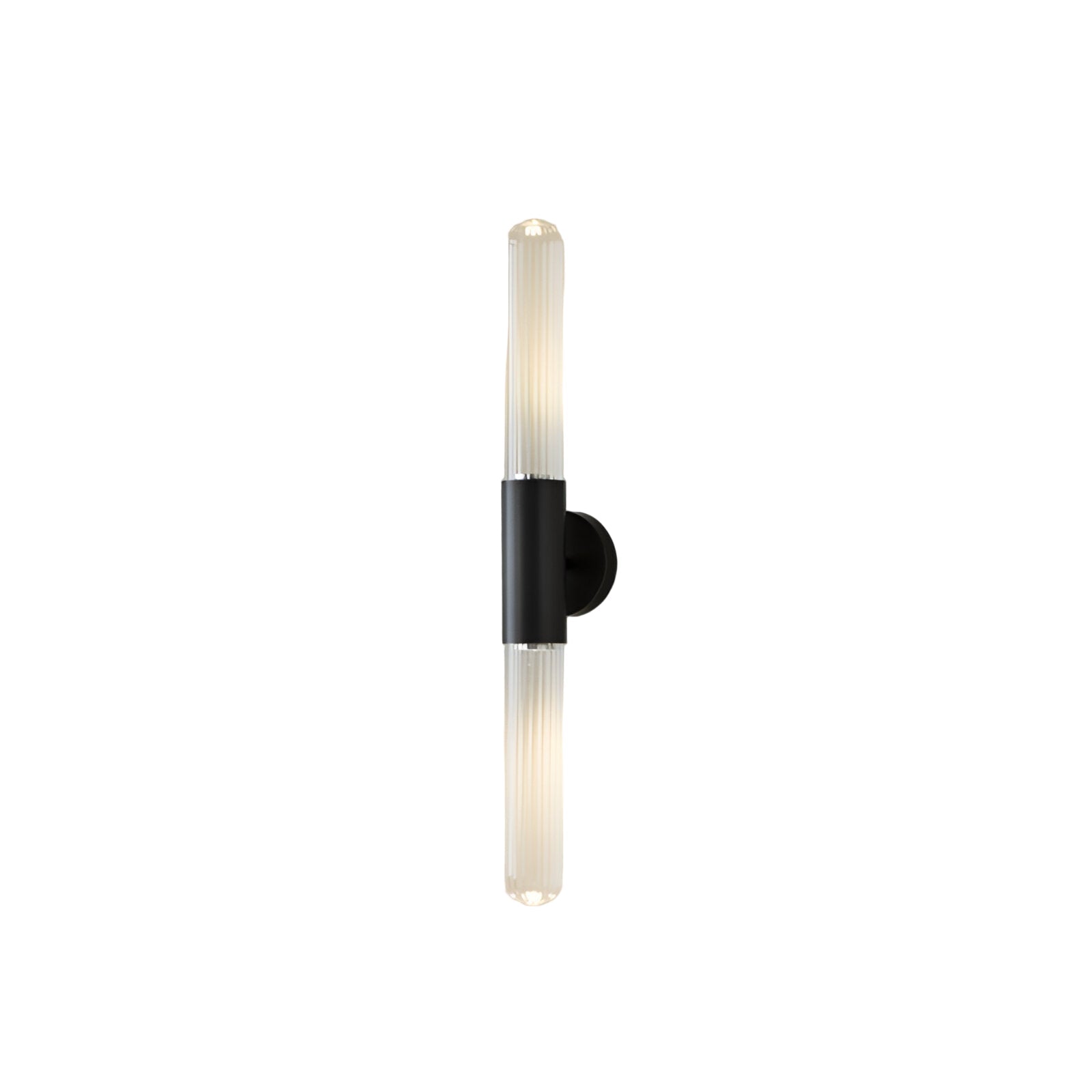 Nordic Water Ripple Glass Brass Wall Sconce
