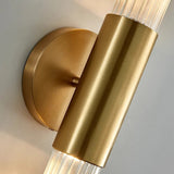 Nordic Water Ripple Glass Brass Wall Sconce