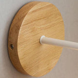 Nordic Wood Dome Wall Light with Iron