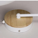 Nordic Wood Dome Wall Light with Pull
