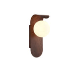 Nordic Wood Globe Wall Sconce with LED
