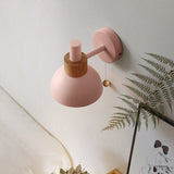 Nordic Wood and Metal Globe Wall Sconce