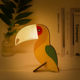 Nordic Wooden Animal LED Accent Table Lamp