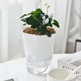 Plastic Self Watering Flower Pot with Wick