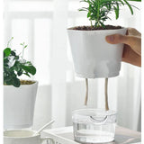 Plastic Self Watering Flower Pot with Wick