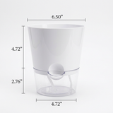 Plastic Self Watering Flower Pot with Wick