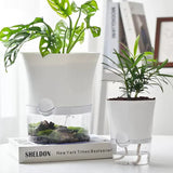 Plastic Self Watering Flower Pot with Wick