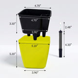 Plastic Self Watering Plant Pot with Gauge