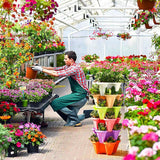 Plastic Stackable Planters with Vertical Form