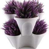 Plastic Stackable Planters with Vertical Form